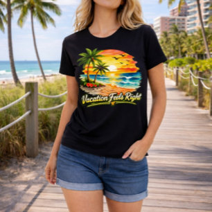 Urlaub Gefühlt Richtig Tropische Insel T-Shirt USA