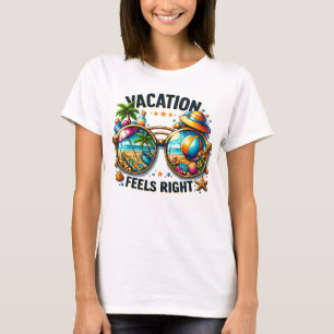 Urlaub Gefühlt sich Richtig Damen Sommer T-Shirt U