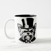 "Urlaub Geist? Nicht in diesem Haus". Zweifarbige Tasse (Links)