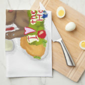 Urlaub Geschirrtuch (Viertel Falte)