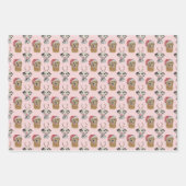 Urlaub Golden Retriever und Dalmierung Geschenkpapier Set (Vorderseite)