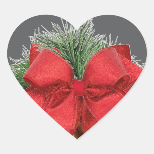 Urlaub Herz-Aufkleber (Vorderseite)