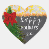 URLAUB Herz-Aufkleber (Vorderseite)