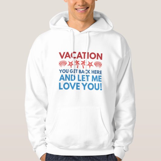Urlaub Hoodie (Vorderseite)