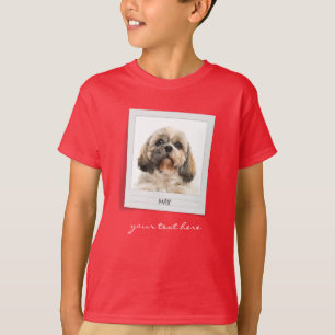 Urlaub Hund Geburtstag Foto Rahmen Personalisiert T-Shirt