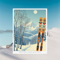Urlaub im Alta Utah Skigebiet Resort Postkarte