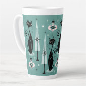 Urlaub im Mittelalter Meow Atomic Kitty Weihnachte Milchtasse (Linke Ecke)