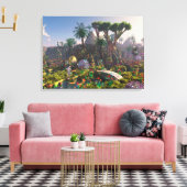 Urlaub im Paradies - von Jurgen Ziewe Leinwanddruck (Insitu (Wohnzimmer))