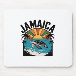 Urlaub im Stil des alten Jamaica Reggae Mousepad