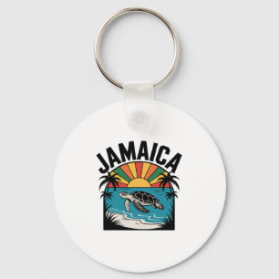 Urlaub im Stil des alten Jamaica Reggae  Schlüsselanhänger