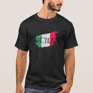 Urlaub im vintage Stil auf Sizilien I Italien Ital T-Shirt