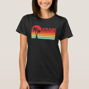 Urlaub im Vintage-Stil Thailand Asien Thai Krabi T-Shirt