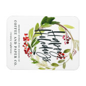 Urlaub in Aquarellblau Magnet (Horizontal)