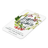 Urlaub in Aquarellblau Magnet (Linke Seite)