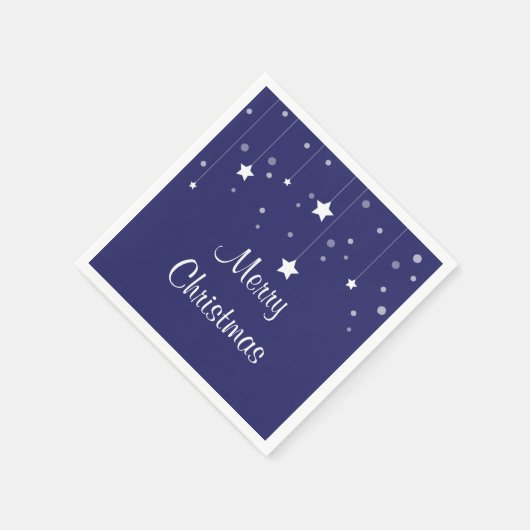 Urlaub in Blau und Weiß Serviette (Ecke)