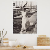 Urlaub in Cannes in den 30er Jahren Poster (Küche)