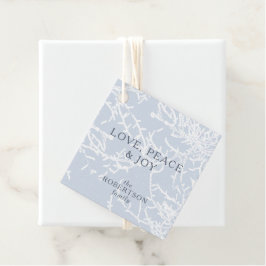 Urlaub in den Branchen Blau und Weiß Geschenkanhänger