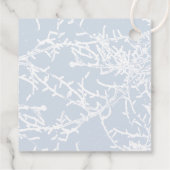 Urlaub in den Branchen Blau und Weiß Geschenkanhänger (Rückseite)