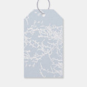 Urlaub in den Branchen Blau und Weiß Geschenkanhänger (Rückseite)