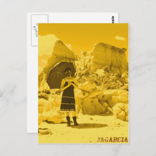 Urlaub in den Mars Postkarte (Vorne/Hinten)