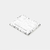 Urlaub in Europa Muster Post-it Klebezettel (angewinkelt)