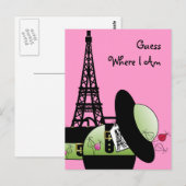 Urlaub in Frankreich Postkarte (Vorne/Hinten)