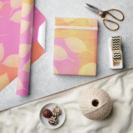 Urlaub in Gelb, Terrakotta und Rosa Geschenkpapier