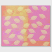 Urlaub in Gelb, Terrakotta und Rosa Geschenkpapier (Flach)