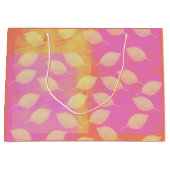 Urlaub in Gelb, Terrakotta und Rosa Große Geschenktüte (Vorderseite)