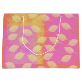 Urlaub in Gelb, Terrakotta und Rosa Große Geschenktüte