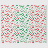 Urlaub in grün und rot geometrisch geschenkpapier (Flach)