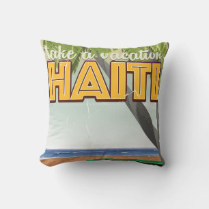 Urlaub in Haiti Reiseplakat Kissen