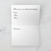 Urlaub in Ivy, Heilig, Kiefer und Beeren Dankeskarte (Innenseite)