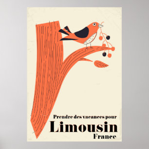 Urlaub in Limousin Frankreich machen . Poster