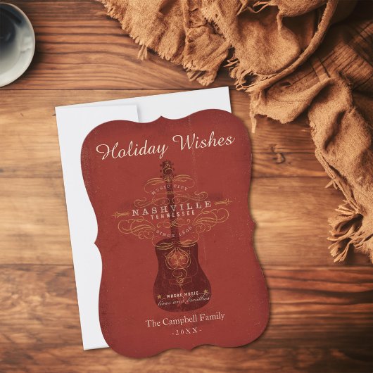 Urlaub in Nashville Feiertagskarte