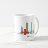 Urlaub in New York, Architektur Skyline Kaffeetasse (VorderseiteRechts)