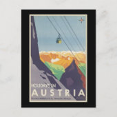 Urlaub in Österreich Feiertagspostkarte (Vorderseite)