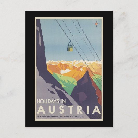 Urlaub in Österreich Feiertagspostkarte (Vorderseite)