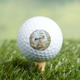 Urlaub in Paris, Golf, Eiffelturm, französische Ku Golfball