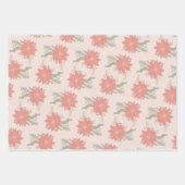 Urlaub in Poinsettia und Shelly Sprays Geschenkpapier Set (Vorderseite)