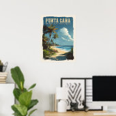 Urlaub in Punta Cana: Erinnerungen mit einem Vinta Poster (Heimbüro)