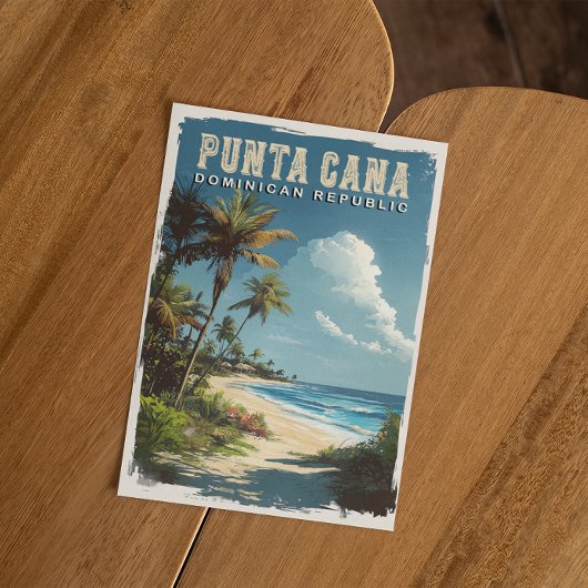 Urlaub in Punta Cana: Erinnerungen mit einem Vinta Postkarte