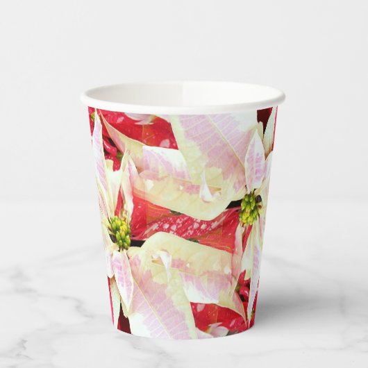 Urlaub in Rot und Weiß Pappbecher (Links)