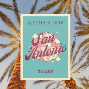 Urlaub in San Antonio Texas Retro-Postkarte Postkarte