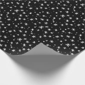 Urlaub in Schwarz und Weiß Geschenkpapier (Ecke)