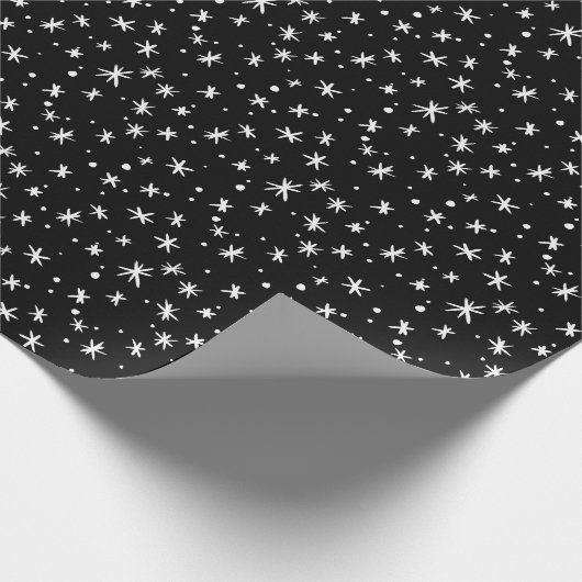 Urlaub in Schwarz und Weiß Geschenkpapier (Ecke)