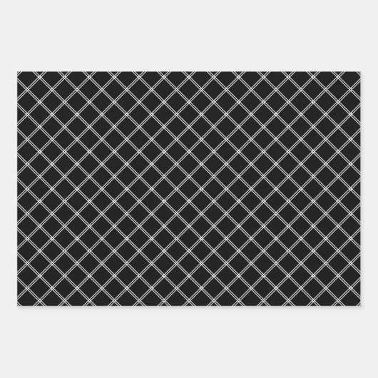 Urlaub in Schwarz und Weiß Geschenkpapier Set (Vorderseite 2)