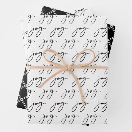 Urlaub in Schwarz und Weiß Geschenkpapier Set (Beispiel)