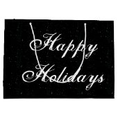 Urlaub in Schwarz und Weiß Große Geschenktüte (Rückseite)