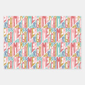 Urlaub in Weiß Geschenkpapier Set (Vorderseite 3)